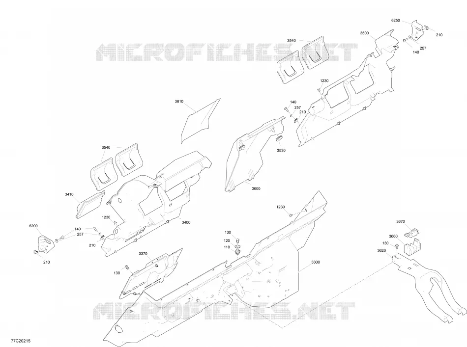 Habitacle - Mur arrière - STD - XRC - XDS - XRS