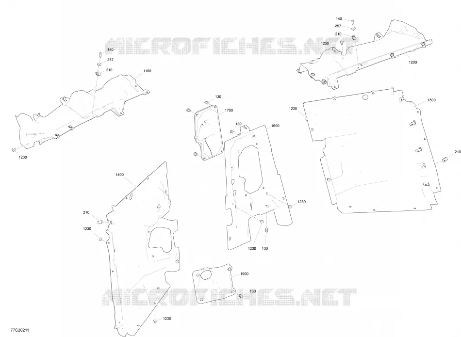 Habitacle - Mur coupe-feu - STD - XMR - XRC - XDS - XRS