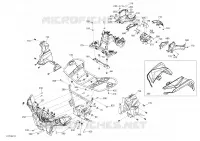 Carrosserie Et Accessoires 6X6 MAX - 450 EFI - Vert Escadron  -  Avant