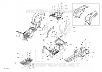 Carrosserie Et Accessoires 6X6 MAX - 450 EFI - Vert Escadron  -  Milieu