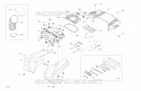 Carrosserie Et Accessoires 6X6 MAX - 450 EFI - Vert Escadron  -  Arrière