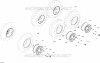 Roues 6X6 - 450 EFI - Pro Nordic