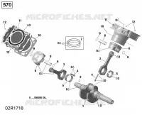 Vilebrequin et Pistons - 570 EFI