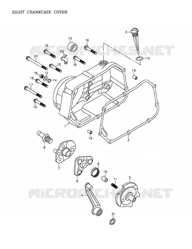 Couvercle De Carter De Moteur Droite (172-05)