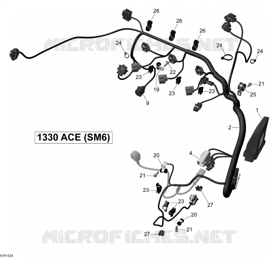 Câblage Moteur Et Module Électronique _51R1534
