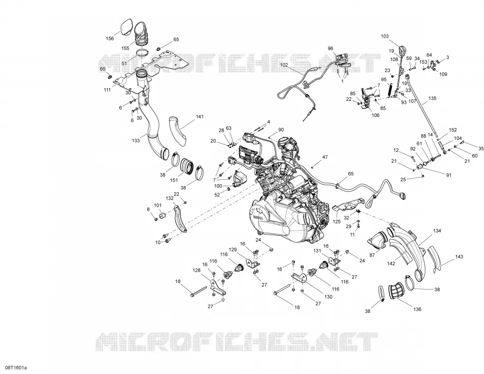 Moteur et Support Moteur - 450 EFI