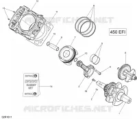 Vilebrequin et Pistons - 450 EFI