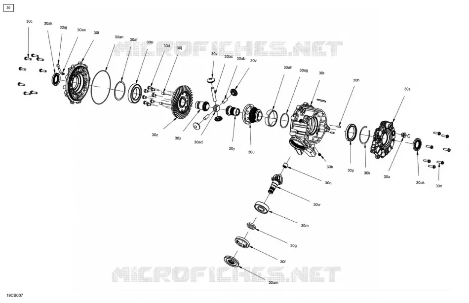 04- Drive - Front - Differential Parts - With ABS System
