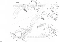 Suspension, Arrière - STD - Bras Oscillant - Amortisseur - Aile