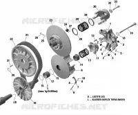 Transmission - Poulies CVT - 600 ACE