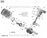 Vilebrequin et Pistons - 570 EFI