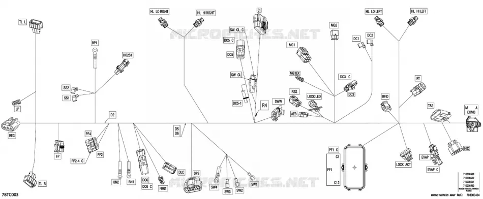08- 0 - MAIN HARNESS - 710008563