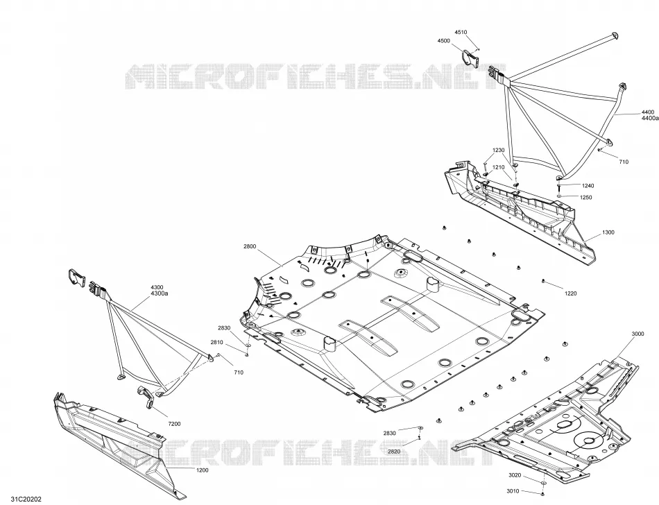 Carrosserie - Section Centrale - Rouge