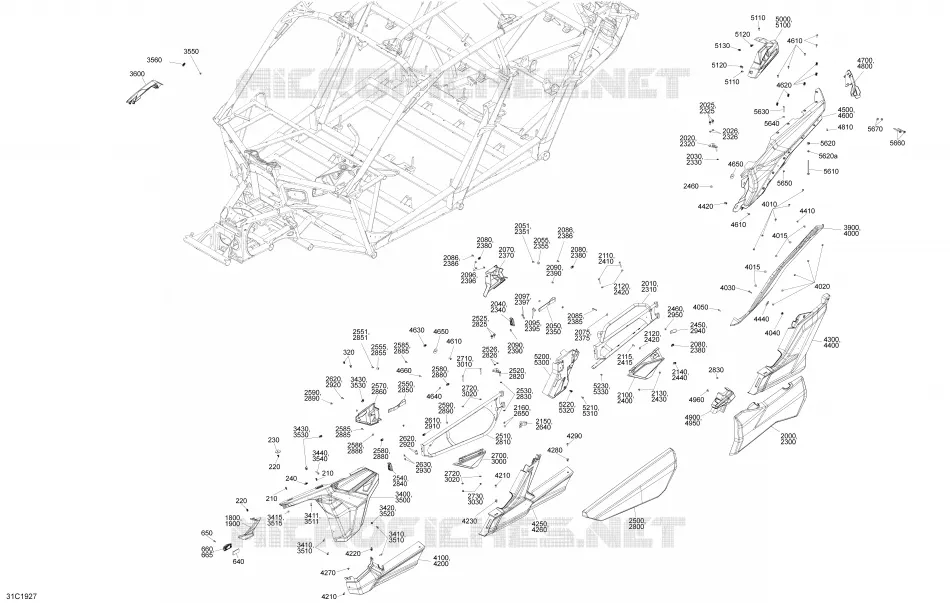 Carrosserie - Sections Latérales - Blanc