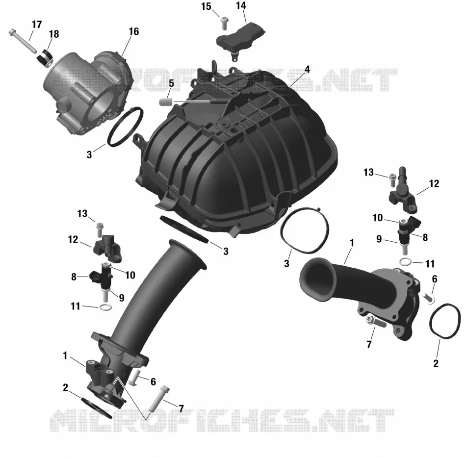 01- ROTAX - Air Intake Manifold And Throttle Body