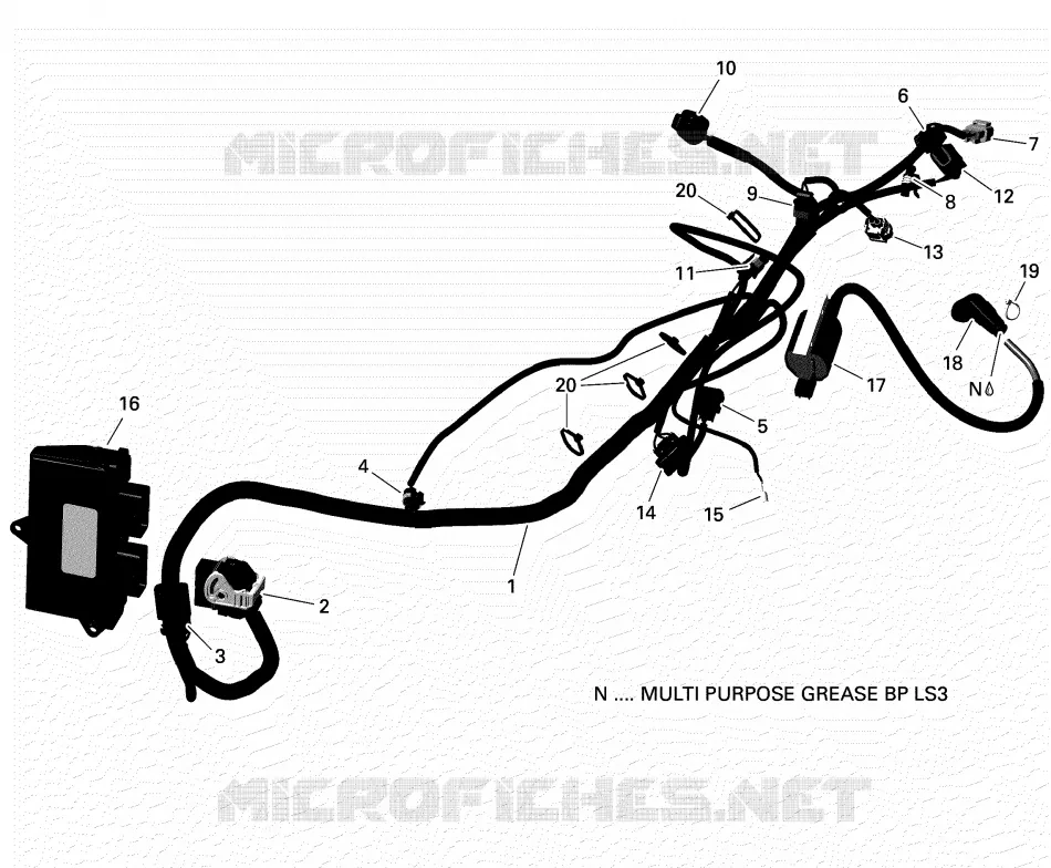 Rotax - Câblage Moteur Et Module Électronique