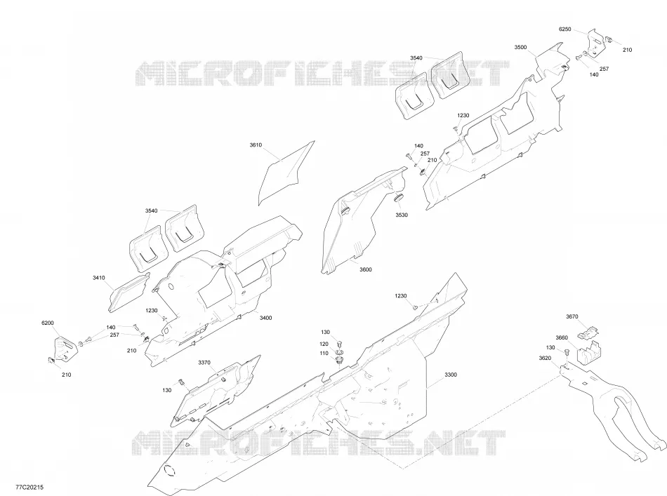 Habitacle - Mur arrière - STD - XRC - XDS - XRS