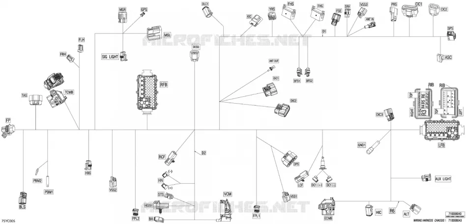 08- 0 - MAIN HARNESS - 710008043