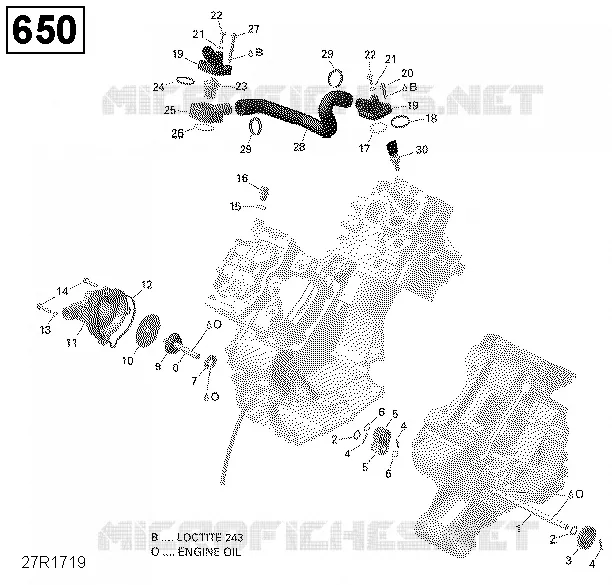 Refroidissement Moteur - 650 EFI