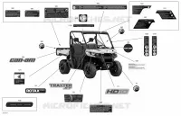 Décalques - HD10 - XT