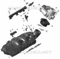 01- ROTAX - Air Intake Manifold And Throttle Body