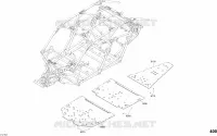 Carrosserie - Argent Platinium - Ensemble XRS XDS DPS - Partie Plancher