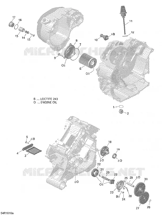 Lubrification du Moteur - 650 EFI