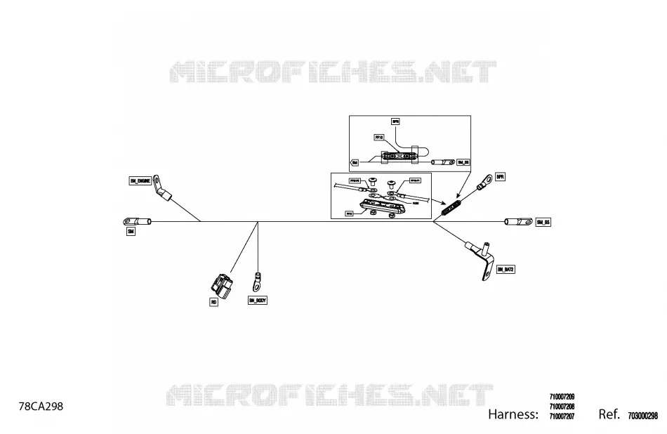 Électrique  - Câblage Démarreur - 710007207