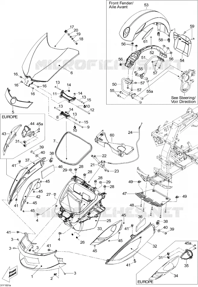 Carrosserie Et Accessoires Avant
