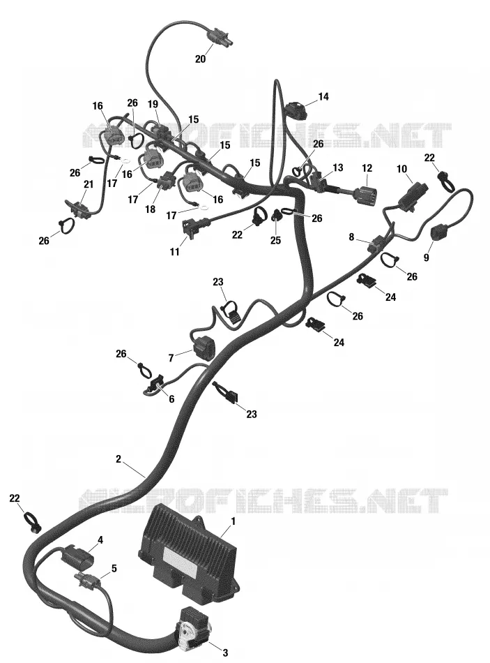Rotax - Câblage Moteur Et Module Électronique - Turbo - Turbo R