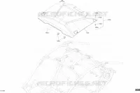 Carrosserie - Argent Platinium Satin - Ensemble XDS DPS - Partie Toit