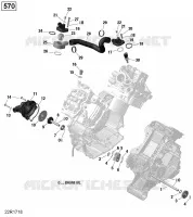 Refroidissement Moteur - 570 EFI