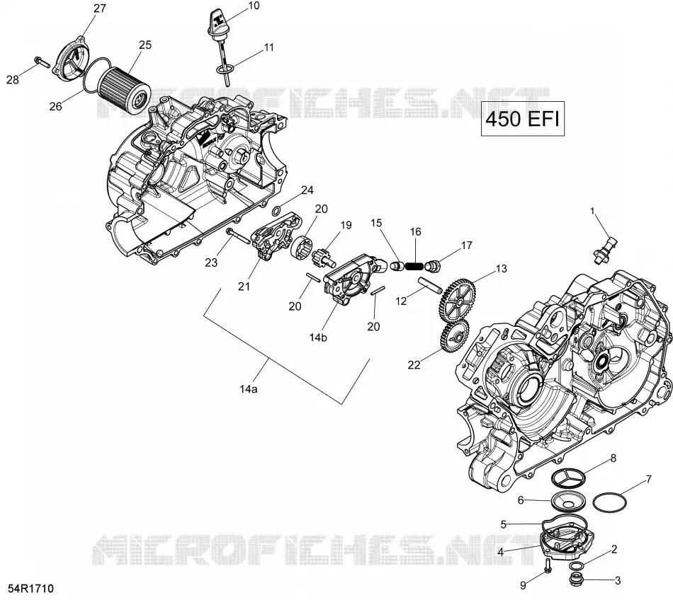 Lubrification du Moteur - 450 EFI