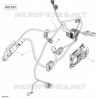 Câblage Moteur et Module Électronique - 450 EFI