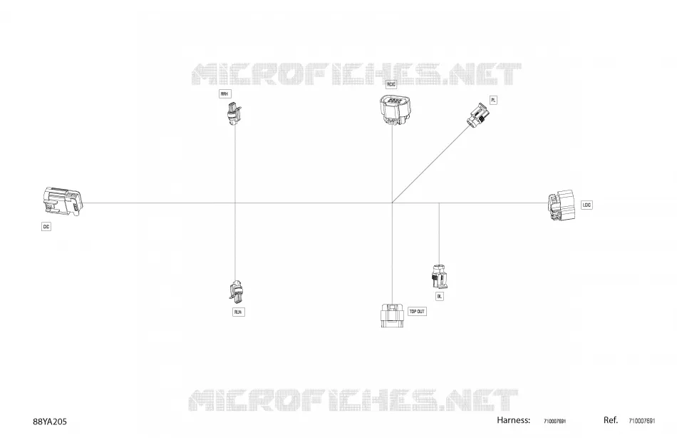 Électrique - Câblage de Boîte Arrière - 710007691