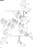 Vilebrequin Et Pistons - 850 EFI