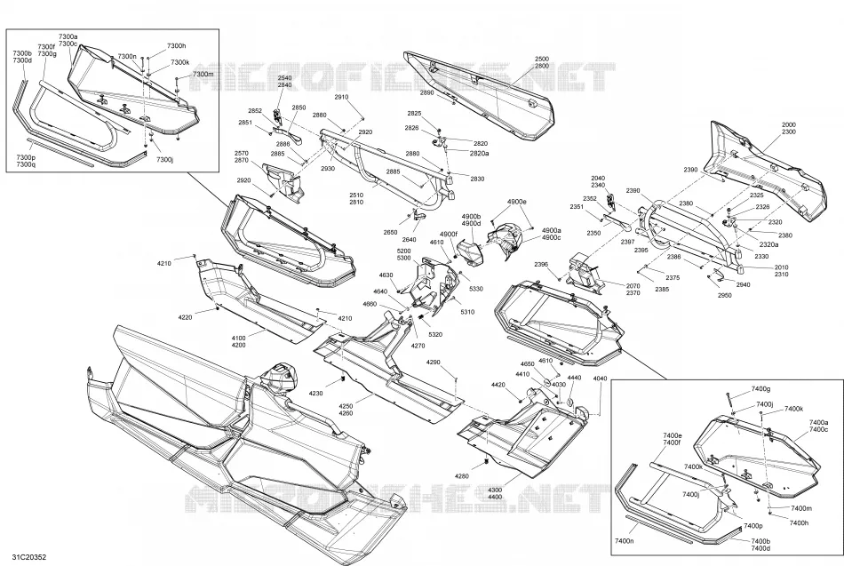 Carrosserie - Section Porte - XMR - Vert Mante