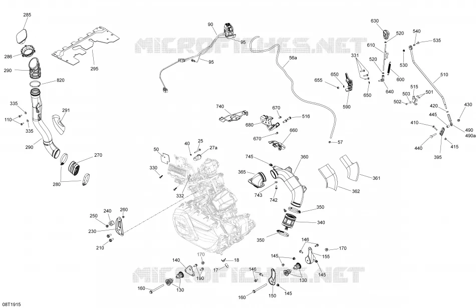 Moteur 6X6 - 650 EFI