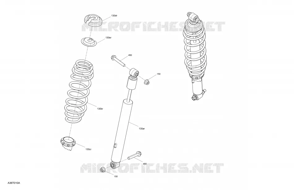 Suspension - Amortisseurs - Section Arrière - STD