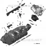 01- Rotax - Collecteur / Corps De Papillon - 900 ACE
