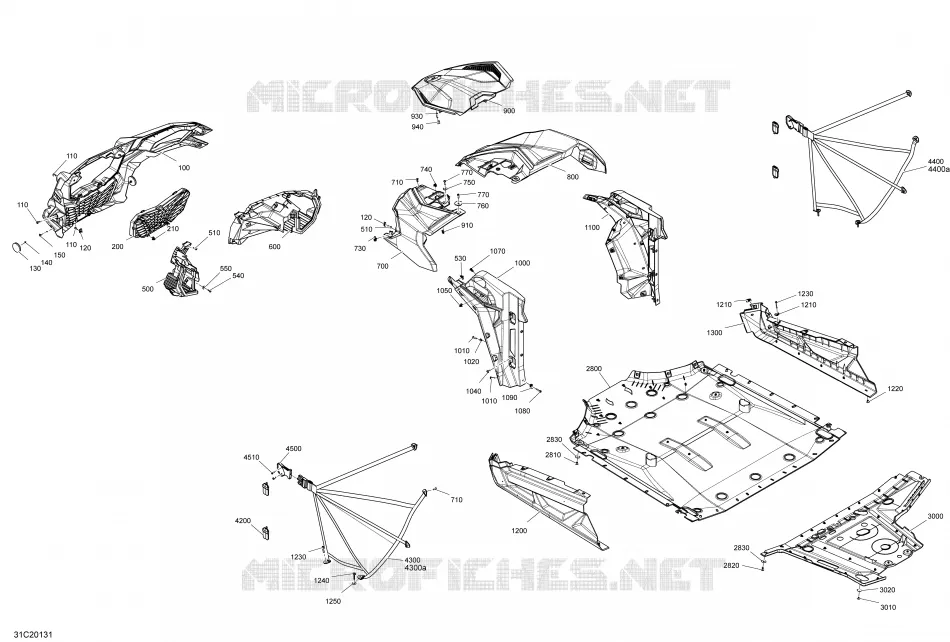 Carrosserie - Section Avant - Rouge