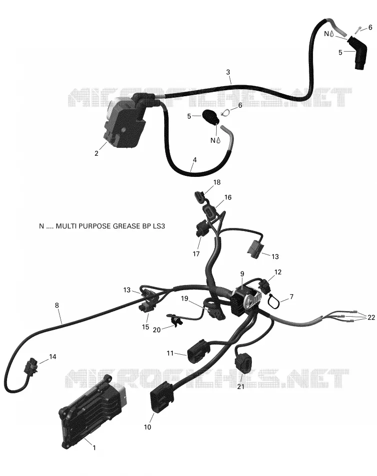 Câblage Moteur Et Module Électronique  - V1 Sauf North Edition