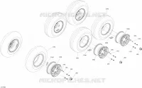 Roues 6X6 - 450 EFI - STD