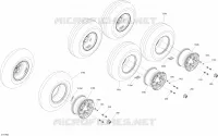 Roues 6X6 - 450 EFI - Pro Nordic