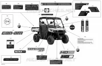 Décalques - HD10 - XT