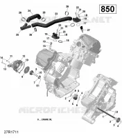 Refroidissement Moteur - 850 EFI