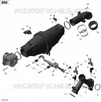 Collecteur Admission Air et Carter de Papillon - 800R EFI