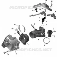 01- ROTAX - Collecteur Admission Air Et Carter De Papillon - 700 EFI