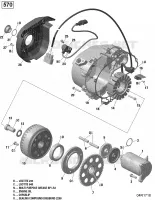 Magnéto et Démarreur Électrique - 570 EFI (Sans DPS)