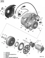 Magnéto et Démarreur Électrique - 570 EFI (Avec DPS)